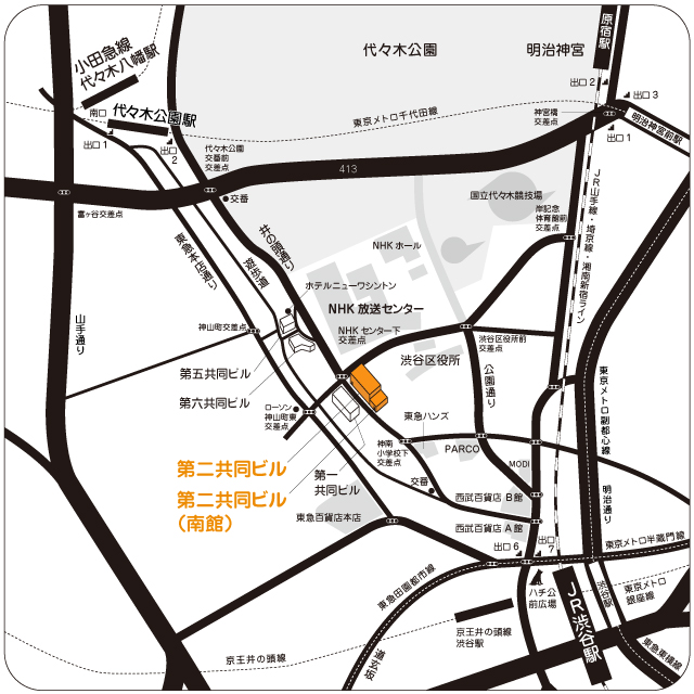 NHKエデュケーショナル　所在地・地図